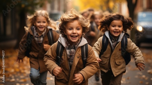 Children return to school.