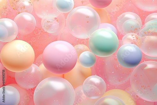 background with balloons pastel abstract