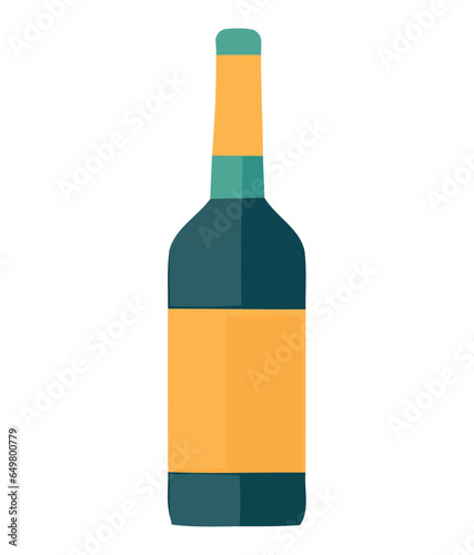 Wine bottle illustration