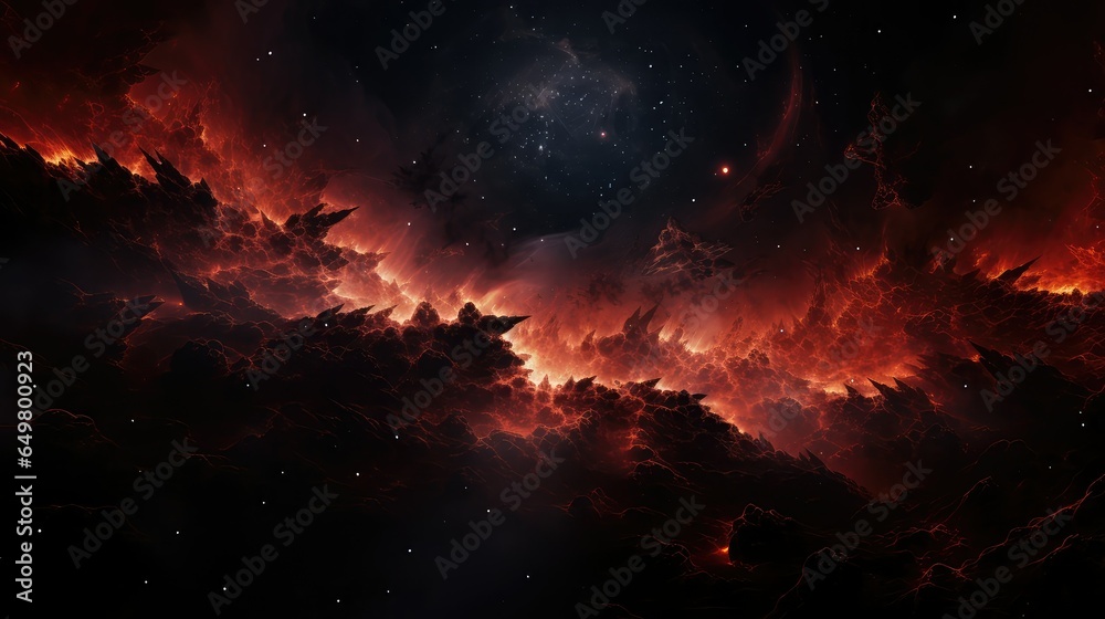 Obraz premium space dark matter shockwave illustration background energy, light abstract, bright texture space dark matter shockwave