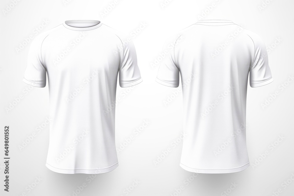 Mockup sports football team uniforms white shirt Mockup sports football team uniforms white shirt