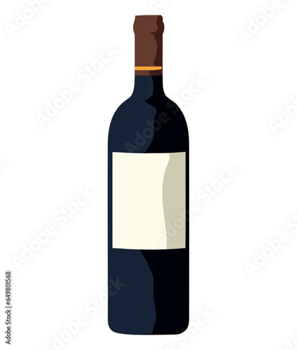 Red wine bottle