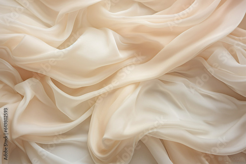 Generative ai picture of beautiful elegant beige soft luxury silk satin cotton fabric background