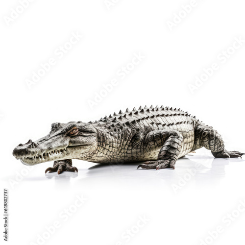 Crocodile on White background  HD