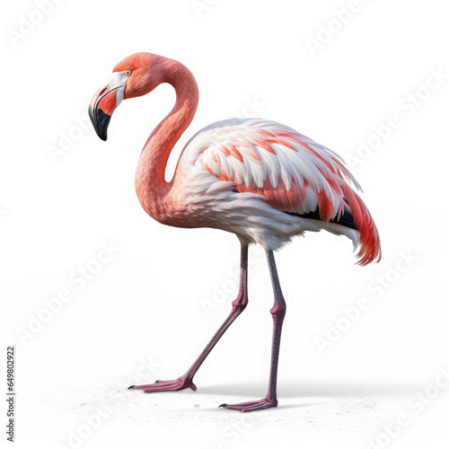 Flamingo on White background, HD