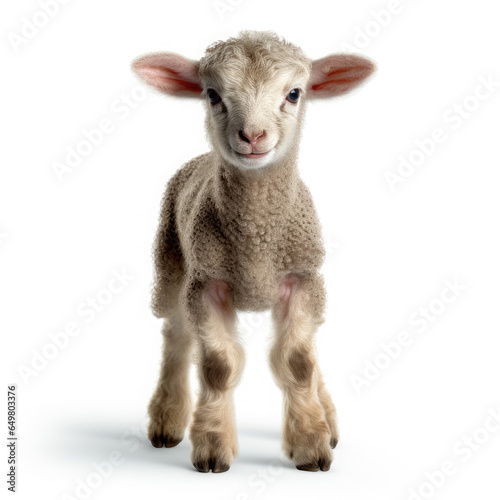 Lamb on White background, HD