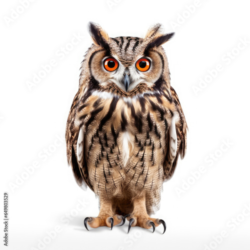 Owl on White background, HD © ACE STEEL D