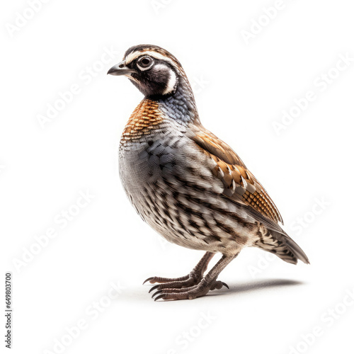 Quail on White background, HD © ACE STEEL D