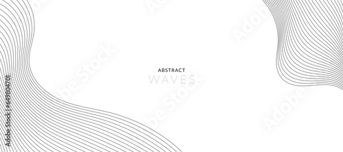 Abstract wave element for design. Digital frequency track equalizer. Stylized line art background. Vector illustration of smoky waves background