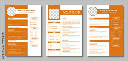 Clean Modern Resume and Cover Letter Layout Vector Template for Business Job Applications, Minimalist resume cv template, Resume design template, cv design, multipurpose resume design minimal Design