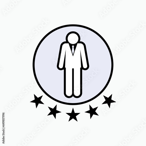Expert Icon. Skilled Employment, Professional Symbol - Vector.