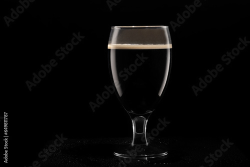 glass of dark beer