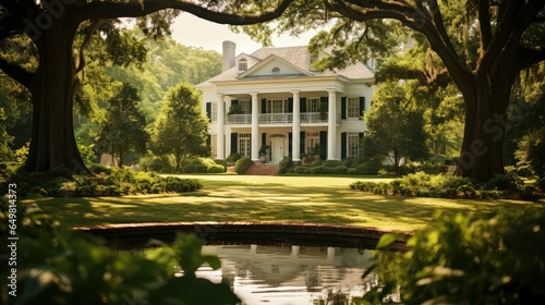 mansion southern plantations historic illustration south home, oak united, states landscape mansion southern plantations historic