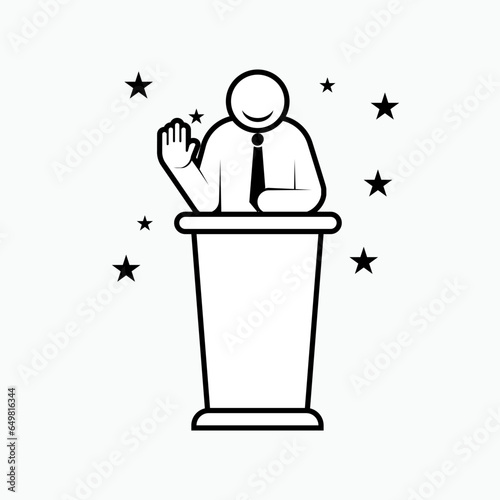 Famous Icon. Well Known People, Popular. Celebrity Symbol.
