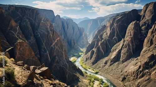 nature black canyon gunnison illustration rock painted, wall travel, forest mountain nature black canyon gunnison photo