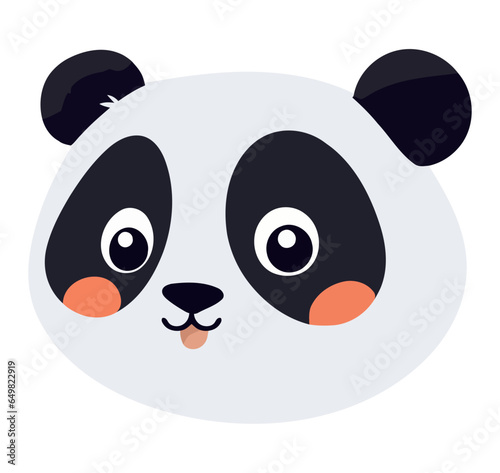 Fototapeta Naklejka Na Ścianę i Meble -  Cute panda mascot smiling