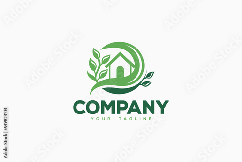 House Logo Design - Gardening Logo Design Template photo