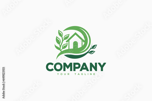 House Logo Design - Gardening Logo Design Template