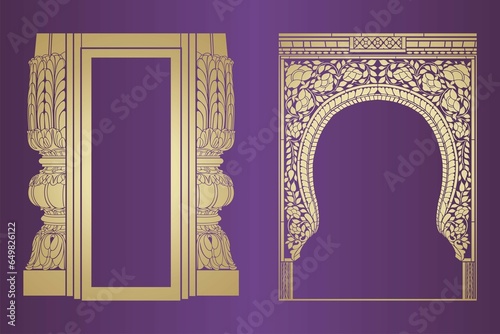 traditional paisley floral pattern, textile , Rajasthan, royal India	