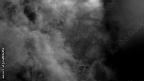 Abstract realistic clouds of smoke. Design. Beautiful animation of the sky clouds.