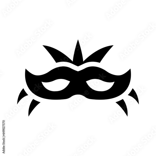 masquerade solid icon illustration vector graphic