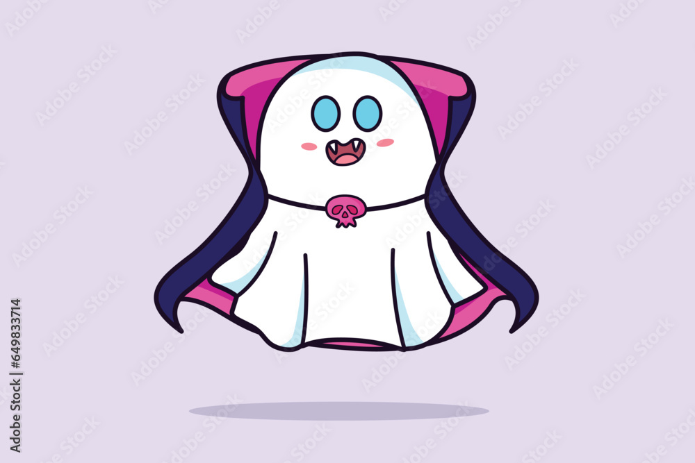 Magic scary spirits with different emotions and face expressions. Cute funny happy ghosts concept. Colored flat vector illustration isolated. Magic scary spirits with different emotions and face expressions. Cute funny happy ghosts concept. Colored flat vector illustration isolated.