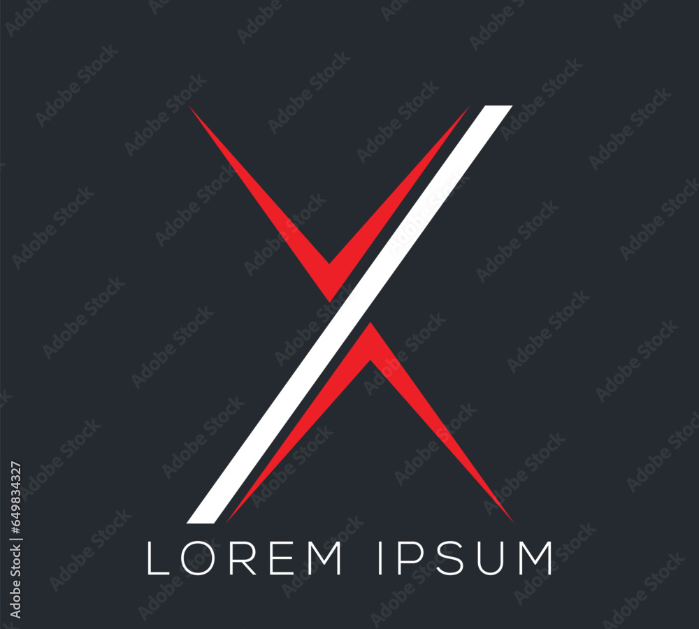 Letter 'X' Logo Design Illustration Template. Letter 'X' Logo Design Illustration Template.