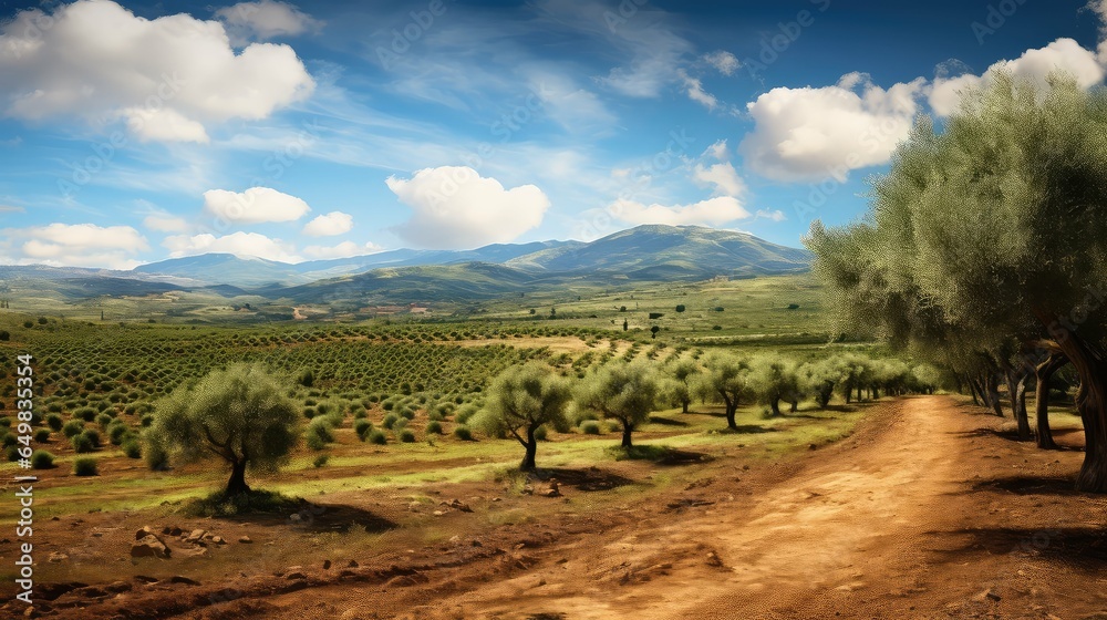 mediterranean spanish olive groves illustration tree grove, food nature, oil harvest mediterranean spanish olive groves