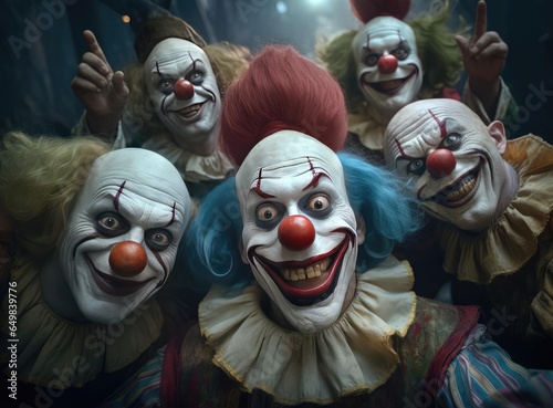 Obraz na płótnie A group of clowns