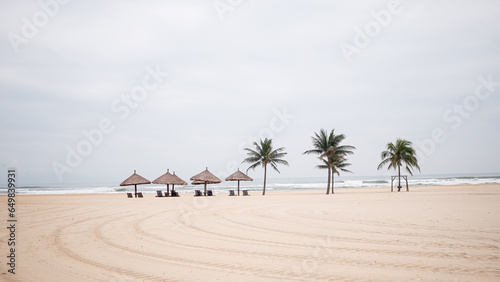 Spanning beaches and parasols in Vietnam photo