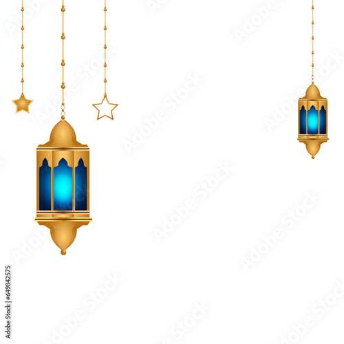 3d ramadan kareem or ramadhan lantern islamic shab e barat eid mubarak transparent background