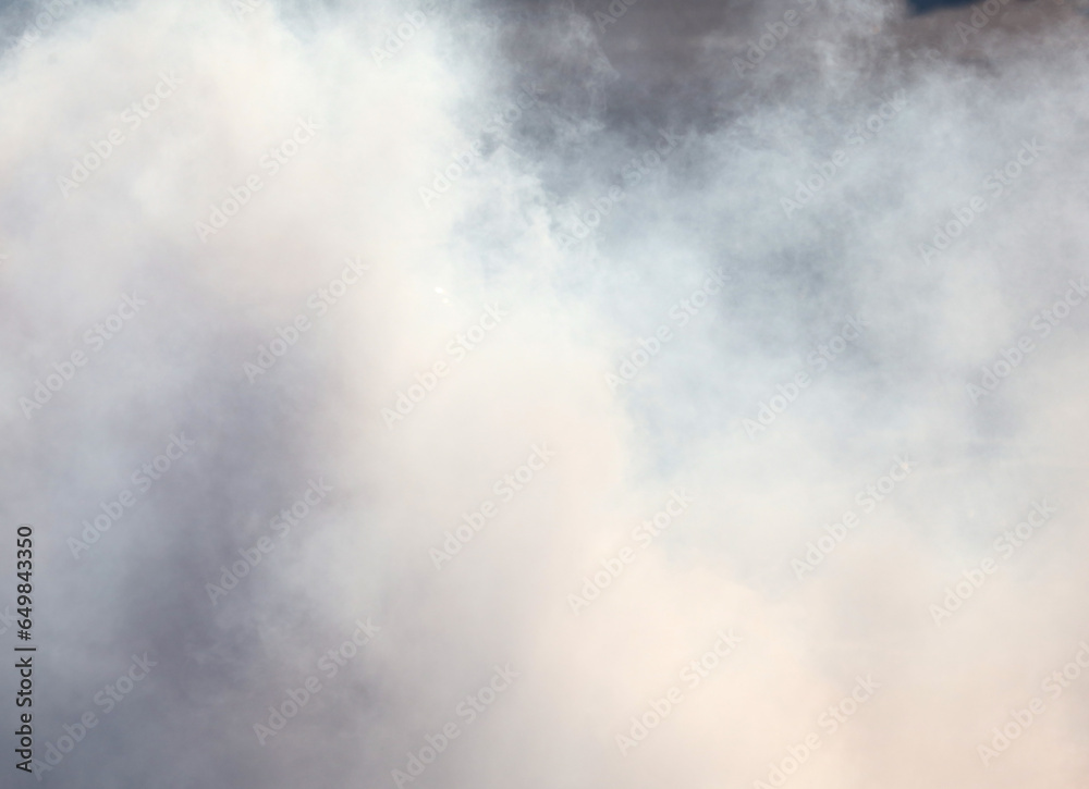 Smoke from under the wheels of the car. Background