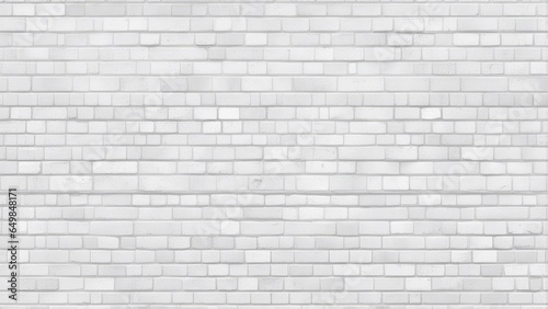 White brick wall texture background for stone tile block painted in grey light color