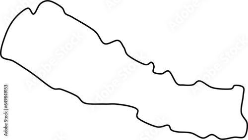 nepal map, nepal vector, nepal outline, nepal