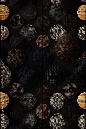 black coconut color,3d abstract halftone jersey patterns,high details,8k