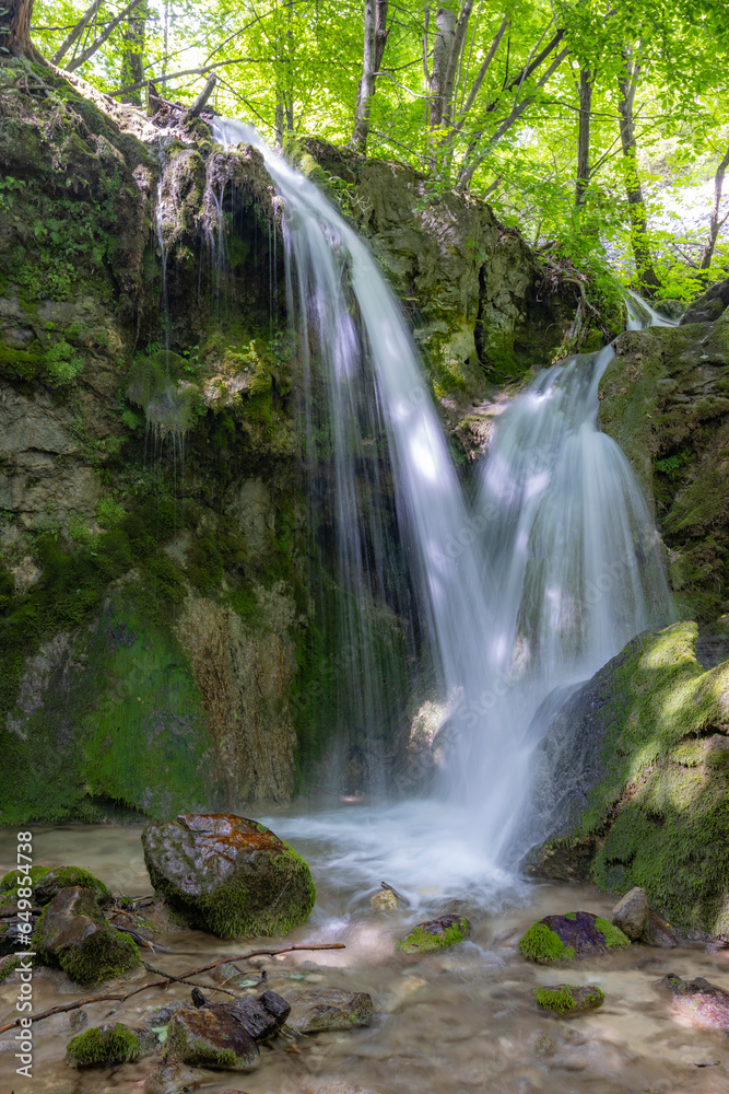 Hajsky waterfall, National Park Slovak Paradise, Slovakia