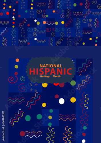National Hispanic Heritage Month background card