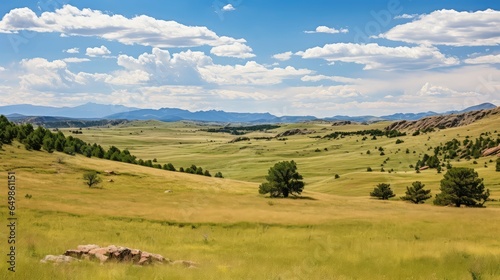 landscape colorado front range illustration mountain sky, sunpark clouds, travel scenery landscape colorado front range