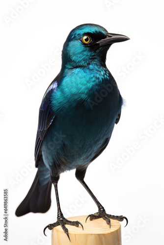 Cape Glossy Starling isolated on a white background