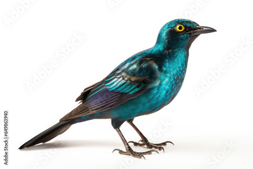 Cape Glossy Starling isolated on a white background