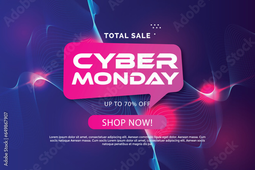 Free vector cyber monday style