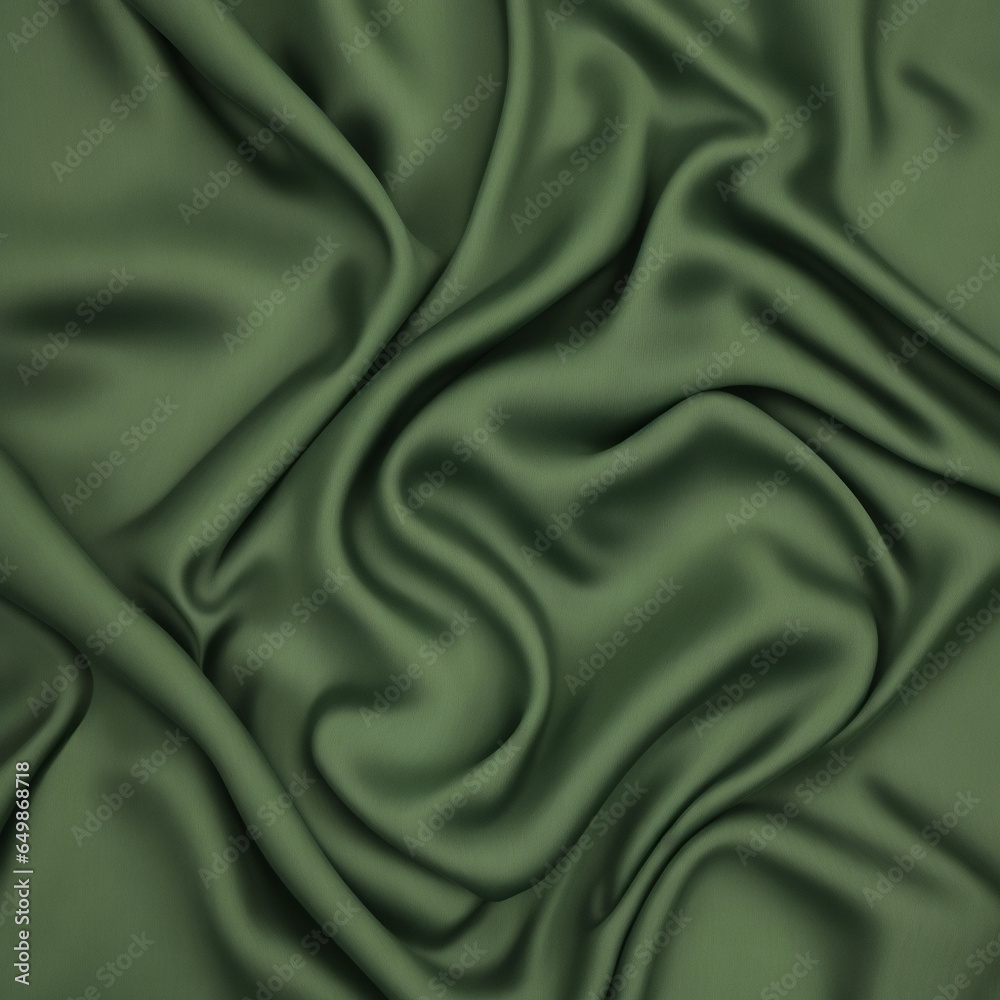 Fototapeta premium Green silk background