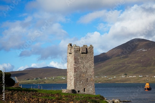 15Th Century Kildavnet Castle; Achill Island, County Mayo, Ireland photo