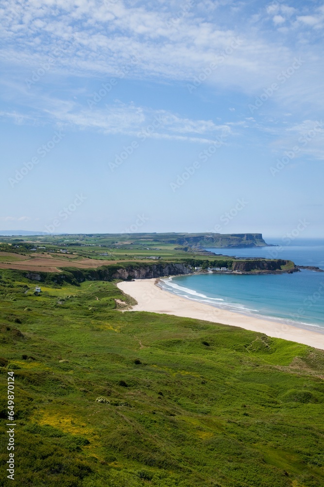 Coastal Landscape Of White Park Bay; Portbraddon, County Antrim, Northern Ireland