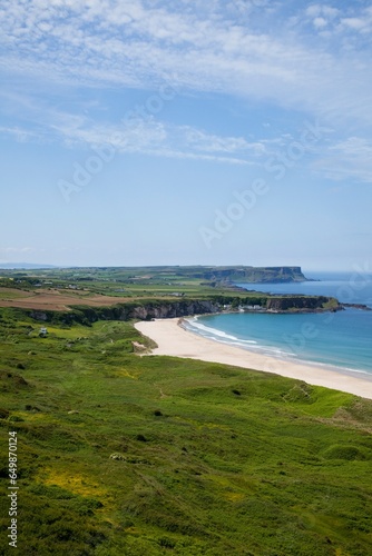 Coastal Landscape Of White Park Bay; Portbraddon, County Antrim, Northern Ireland