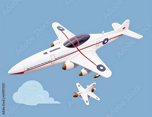 airplane flying over the clouds