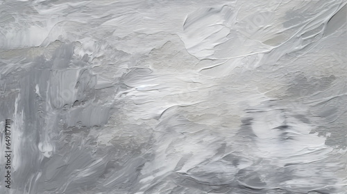 Abstract Oil Art - Gray and White Textured Background