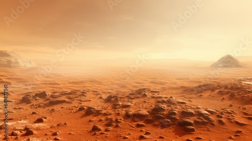 landscape mars dust deposition illustration red desert, beautiful geology, clay quarry landscape mars dust deposition photo