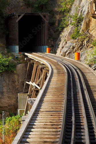 Tunnel On White Pass & Yukon Route Railroad; Skagway, Alaska, Usa photo