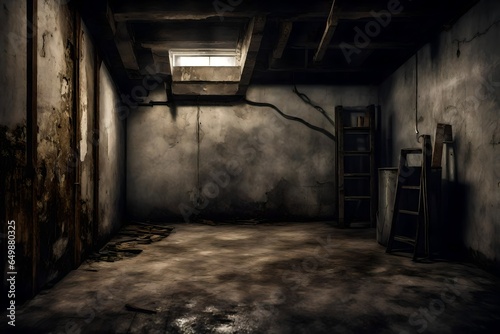 old abandoned room generated by AI technology © soman